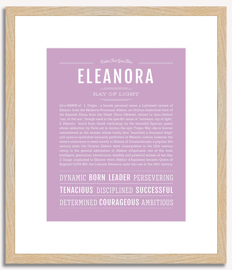 Eleanora | Name Art Print