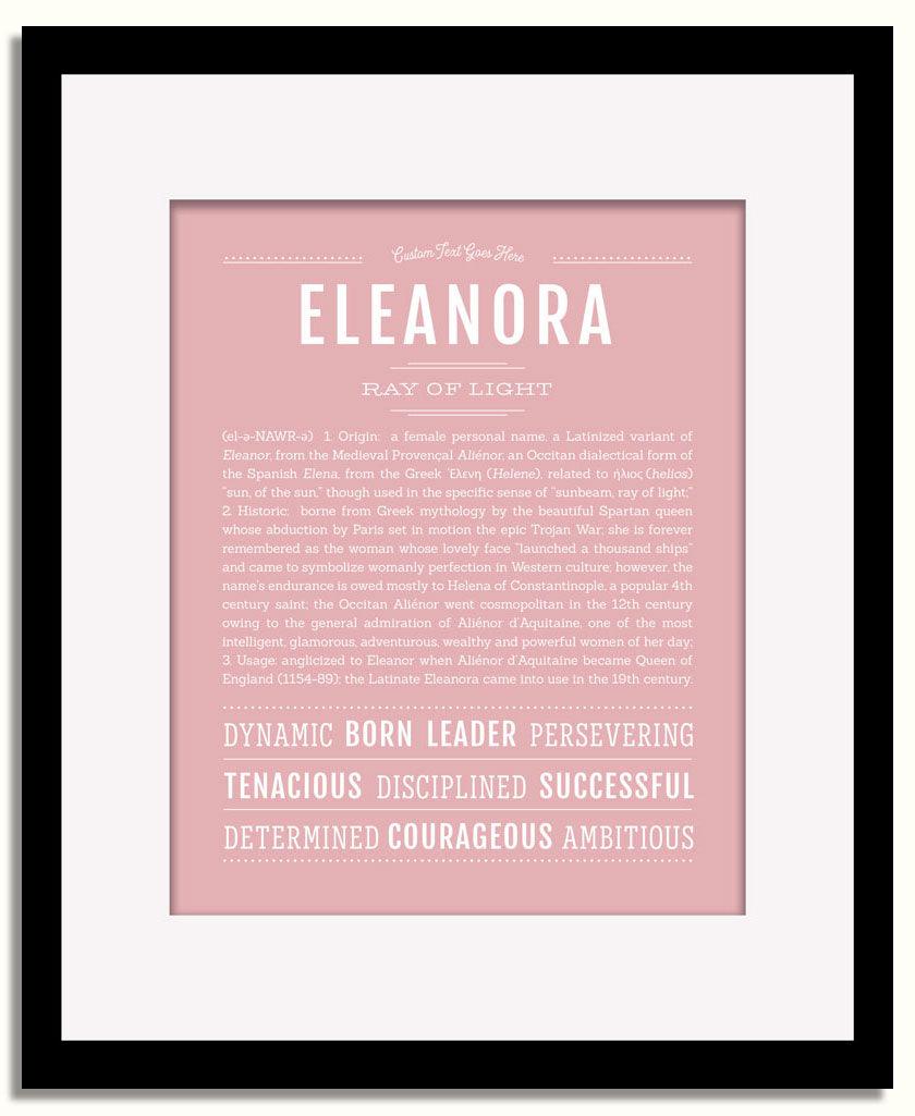 Frame Options | Dusty Rose | Black Frame, Matted