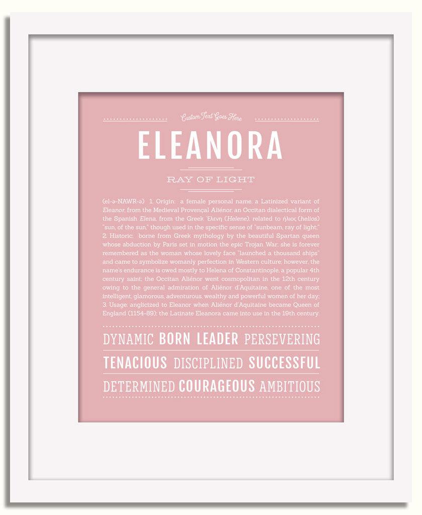 Frame Options | Dusty Rose | White Frame, Matted