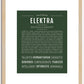 Elektra | Name Art Print