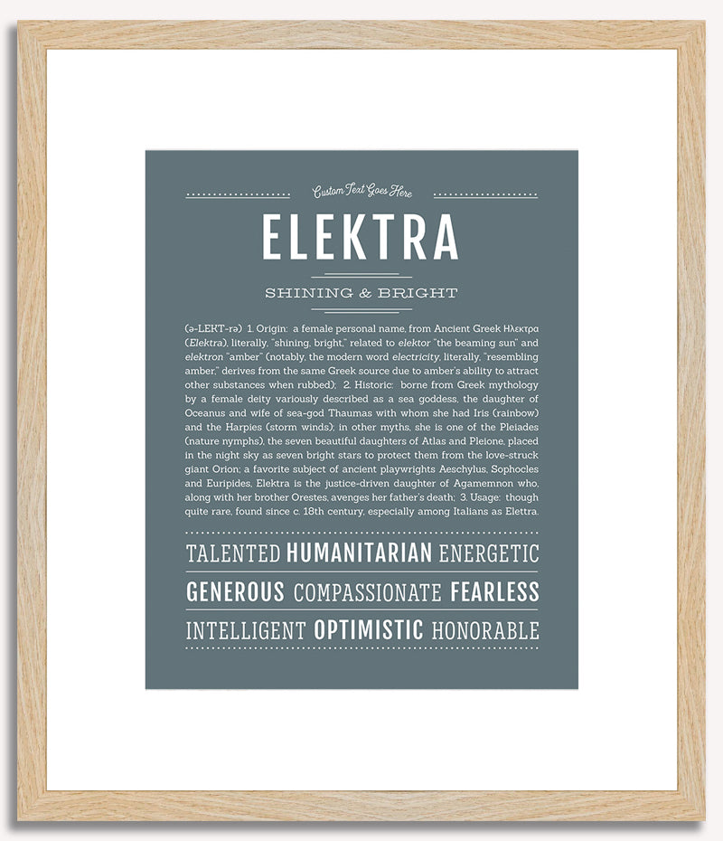 Elektra | Name Art Print