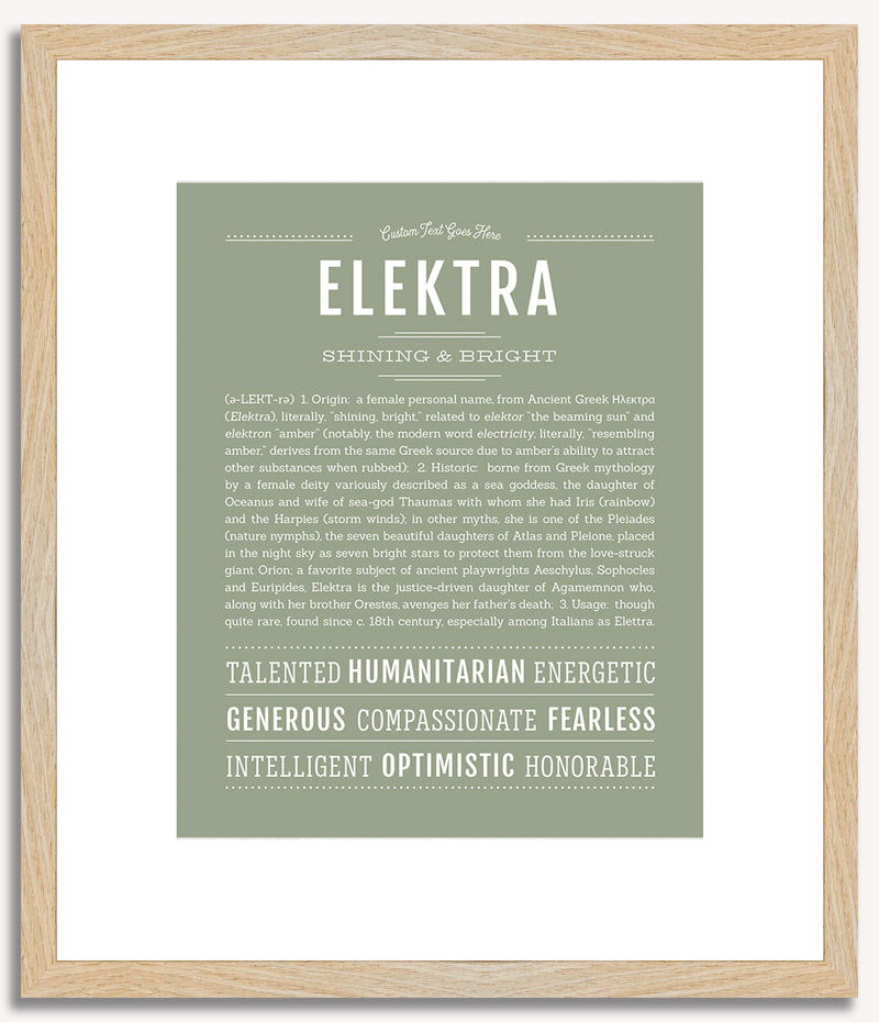 Elektra | Name Art Print