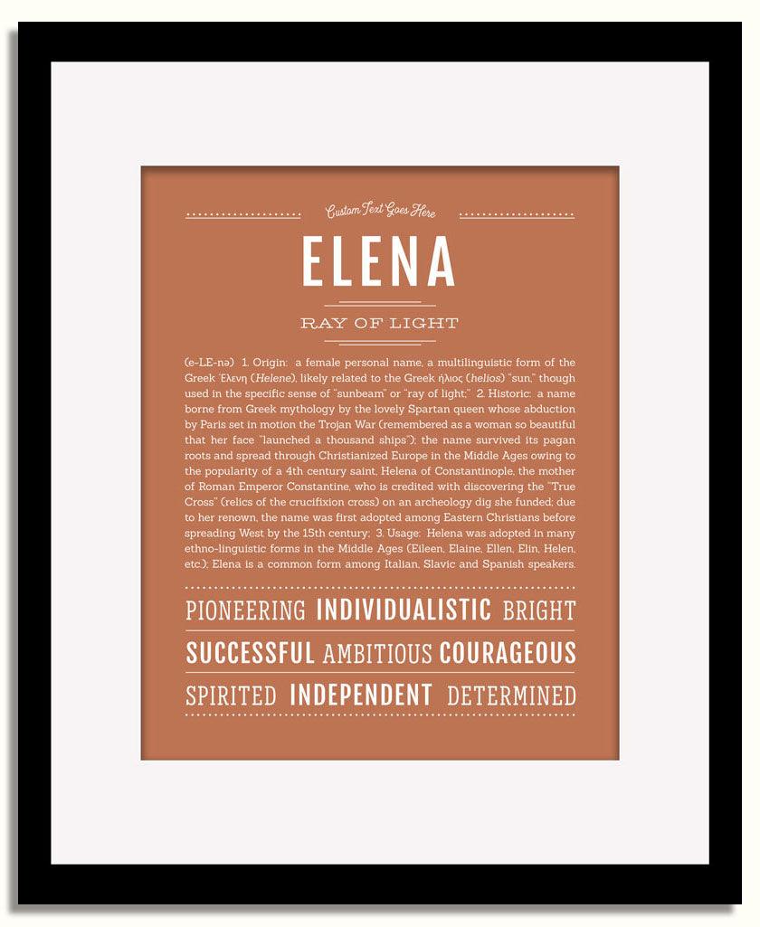 Frame Options | Terra Cotta | Black Frame, Matted