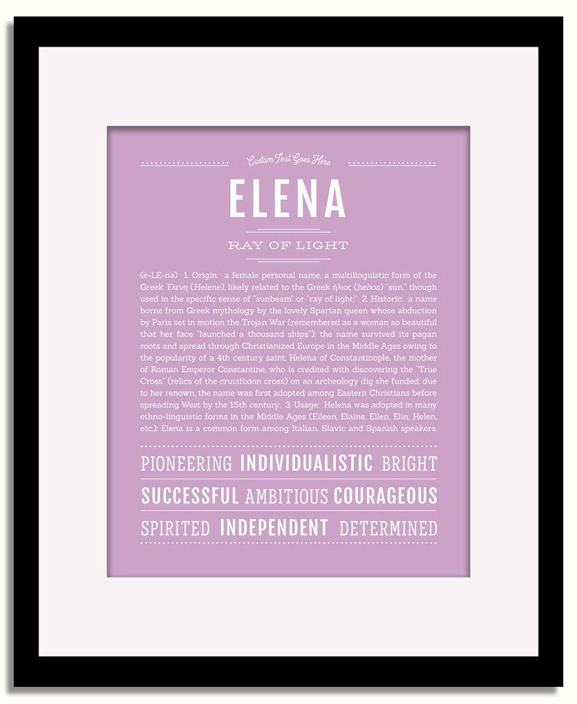 Frame Options | Lilac | Black Frame, Matted