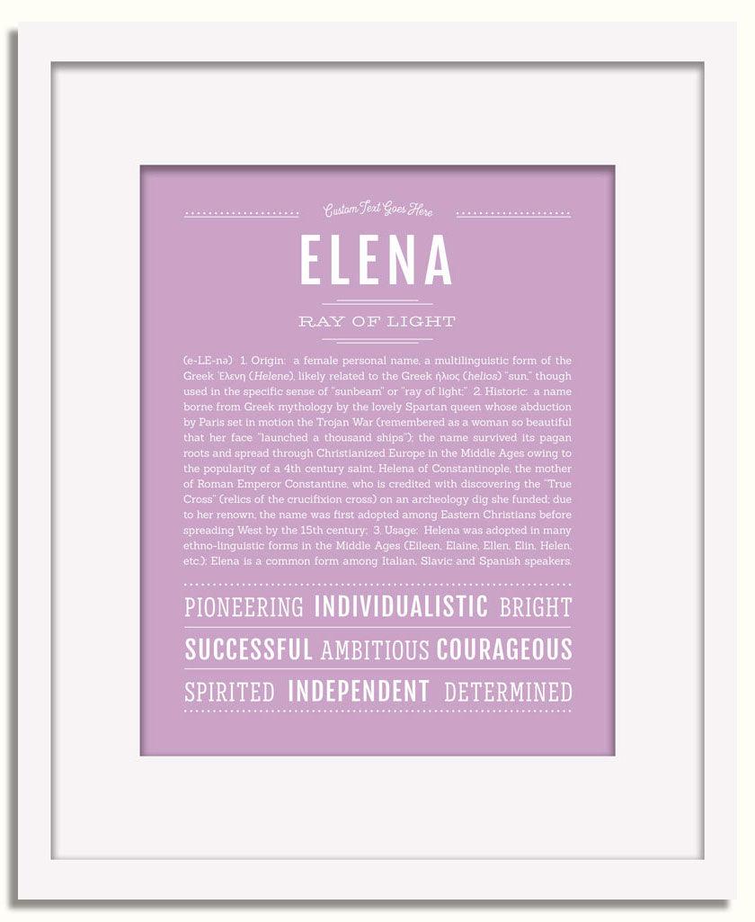 Frame Options | Lilac | White Frame, Matted