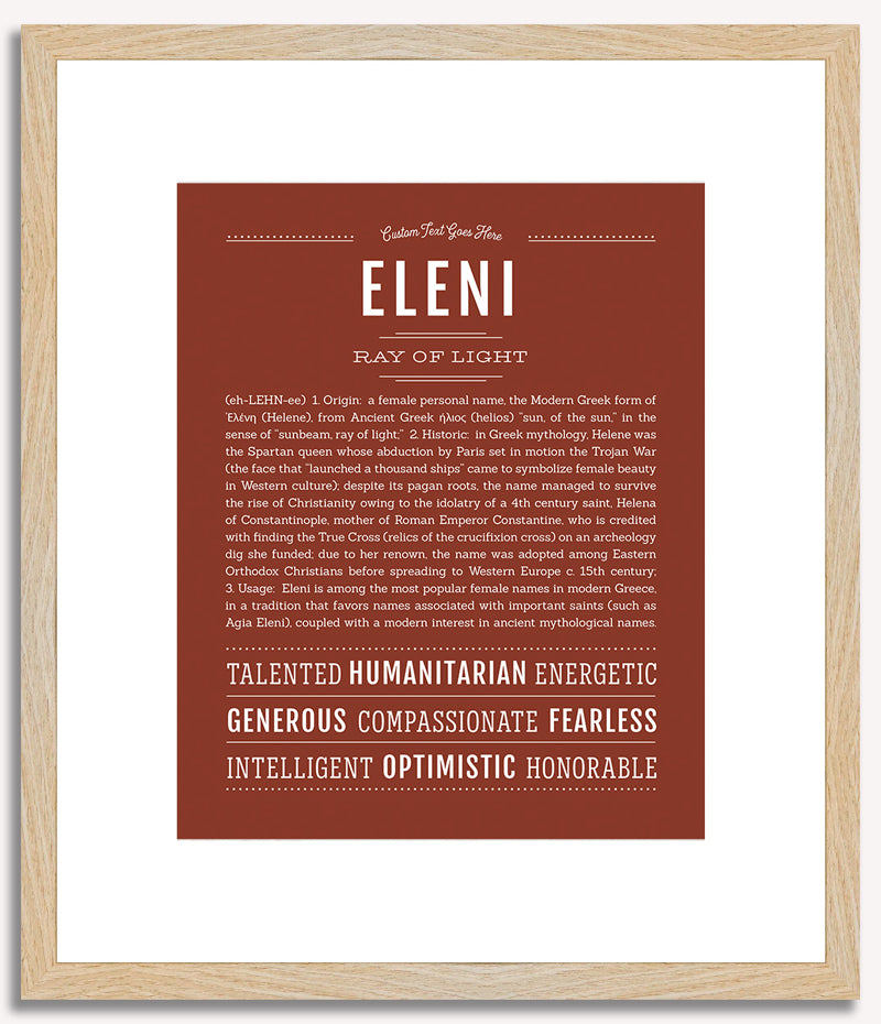 Eleni | Name Art Print