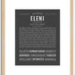 Eleni | Name Art Print