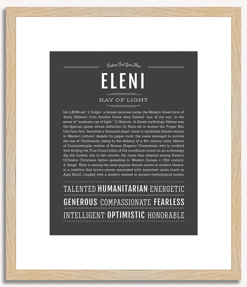 Eleni | Name Art Print