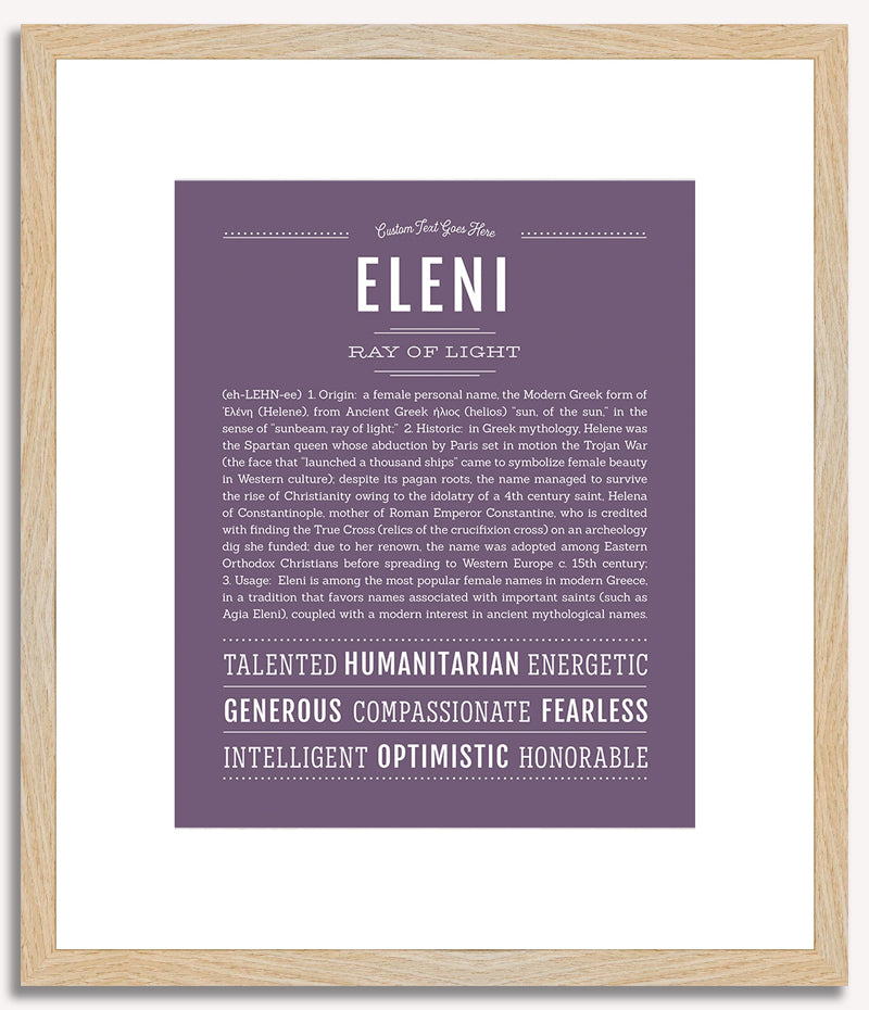 Eleni | Name Art Print