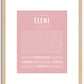 Eleni | Name Art Print