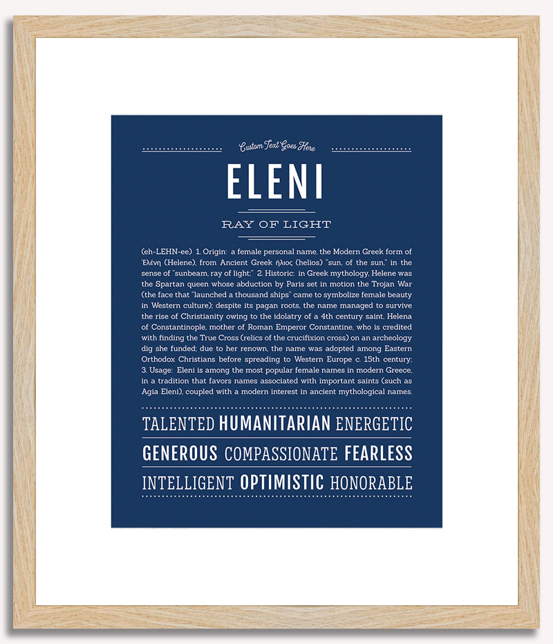 Eleni | Name Art Print