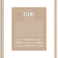 Eleni | Name Art Print