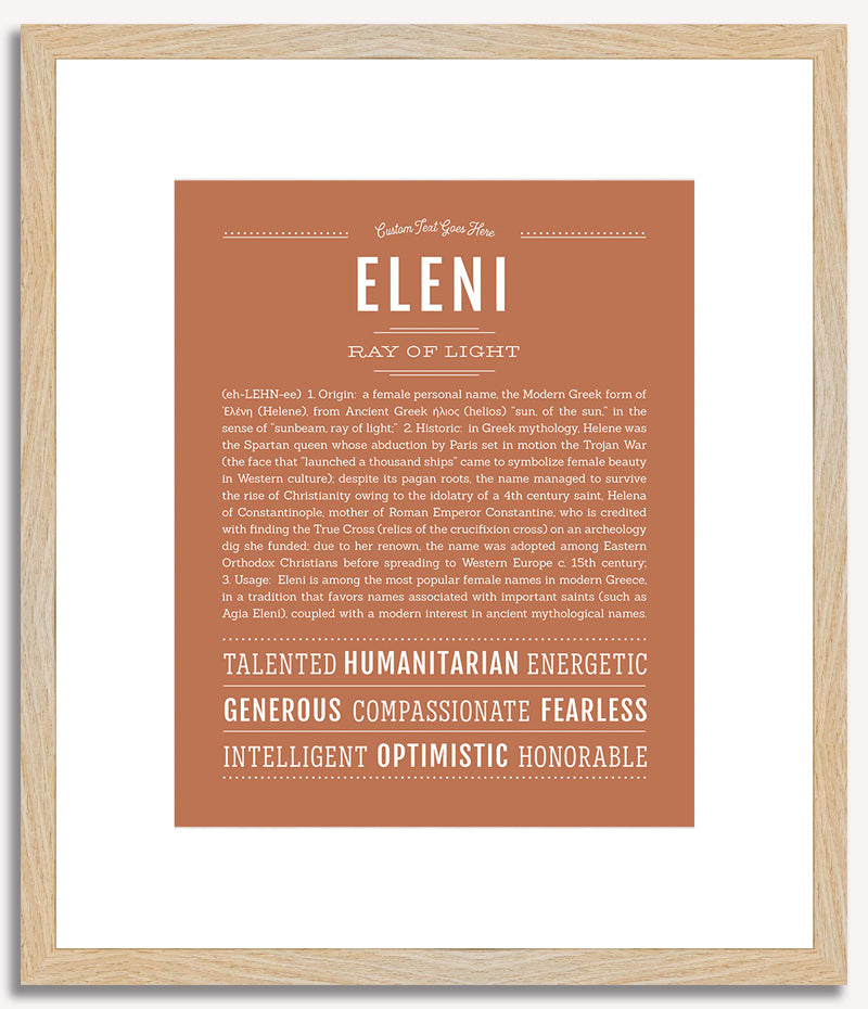 Eleni | Name Art Print