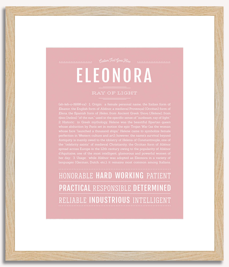 Eleonora | Name Art Print