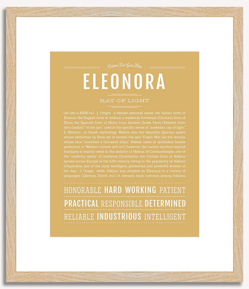 Eleonora | Name Art Print