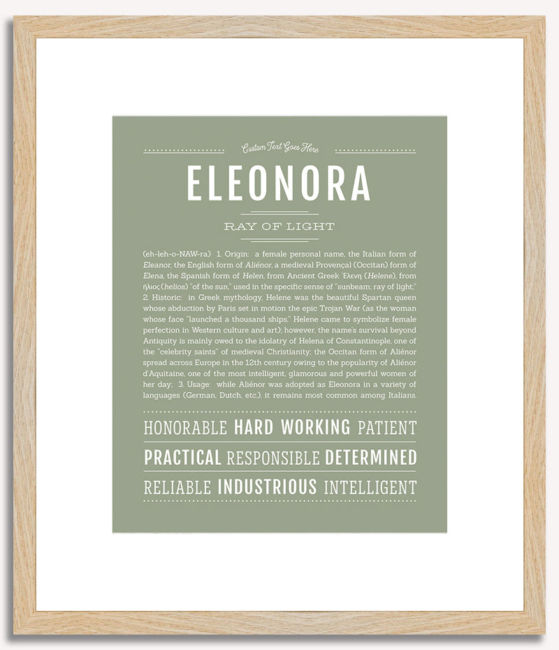 Eleonora | Name Art Print