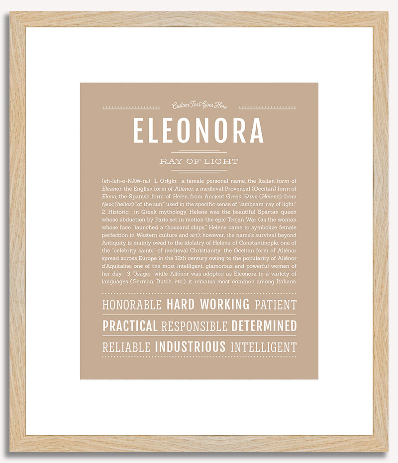 Eleonora | Name Art Print