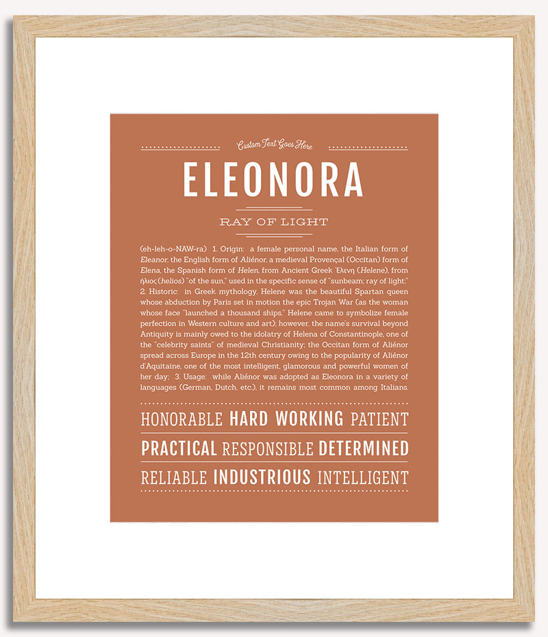 Eleonora | Name Art Print