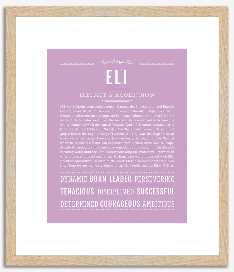 Eli | Name Art Print