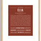 Elia | Name Art Print