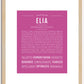 Elia | Name Art Print