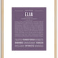 Elia | Name Art Print