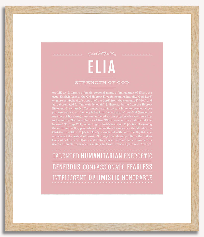 Elia | Name Art Print