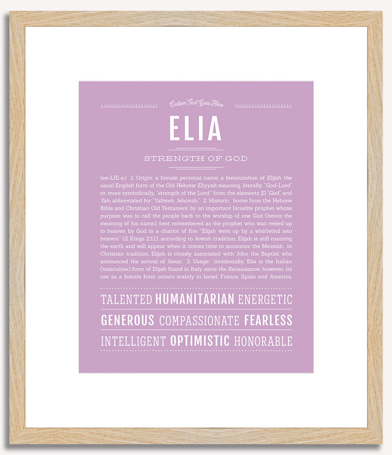 Elia | Name Art Print