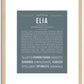 Elia | Name Art Print