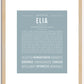 Elia | Name Art Print