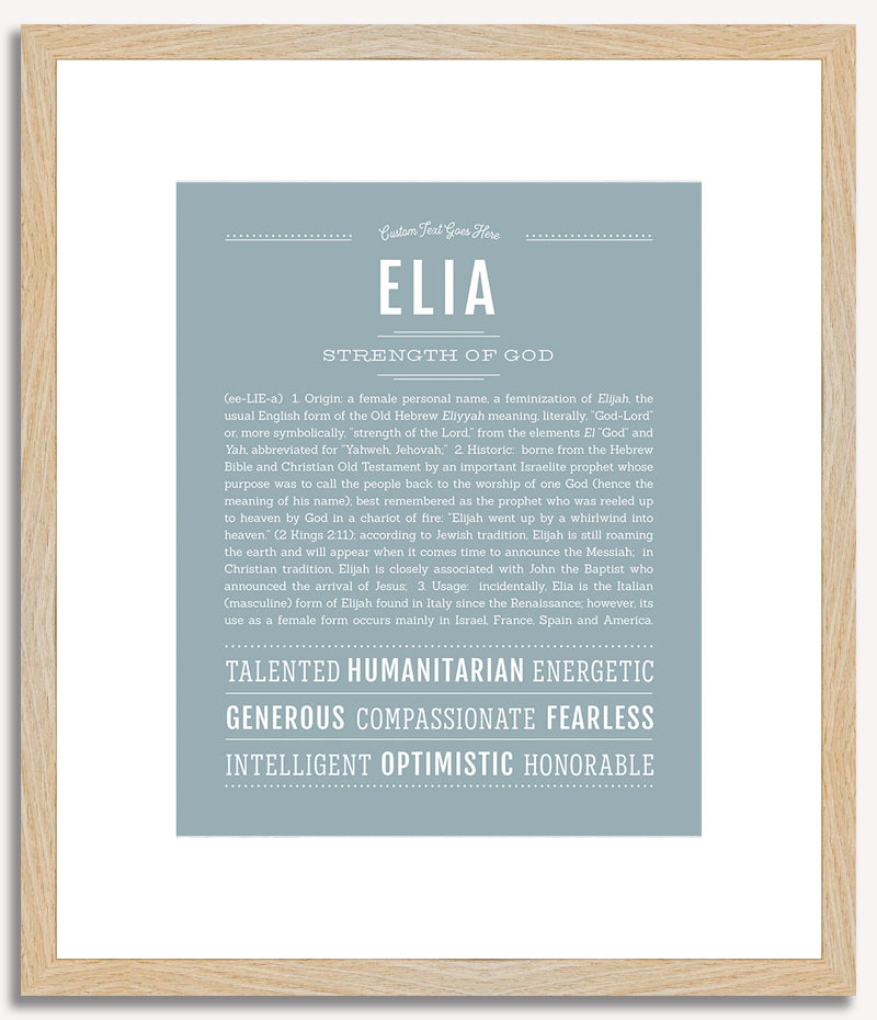 Elia | Name Art Print