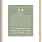 Elia | Name Art Print