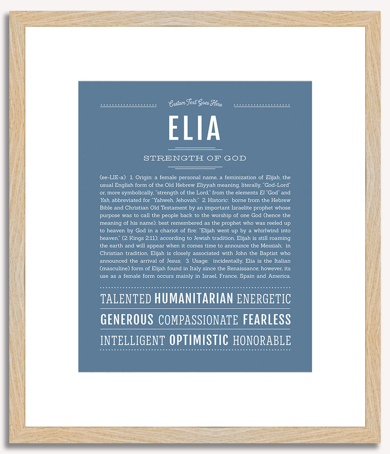 Elia | Name Art Print