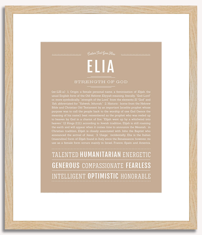 Elia | Name Art Print