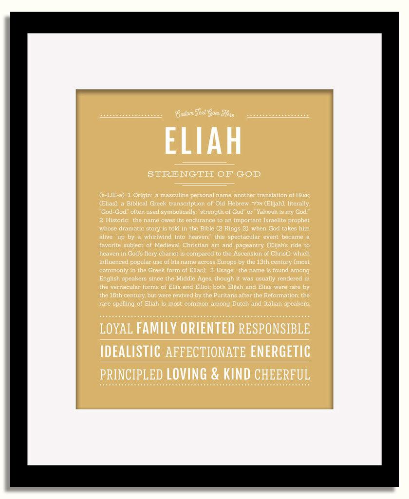 Frame Options | Matte Gold | Black Frame, Matted