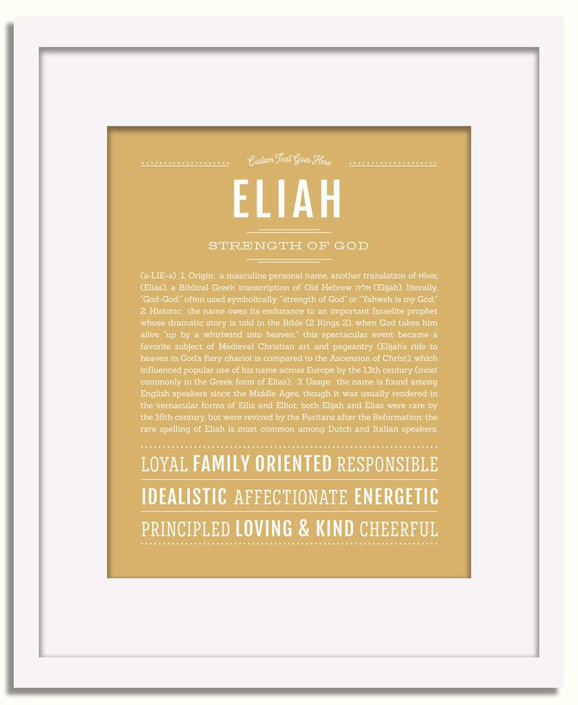 Frame Options | Matte Gold | White Frame, Matted