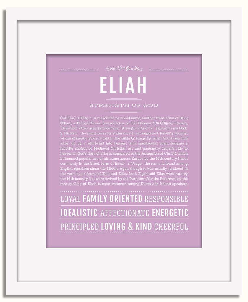 Frame Options | Lilac | White Frame, Matted