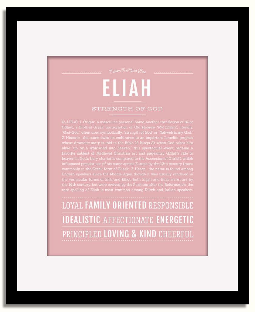 Frame Options | Dusty Rose | Black Frame, Matted