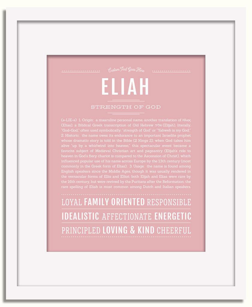 Frame Options | Dusty Rose | White Frame, Matted