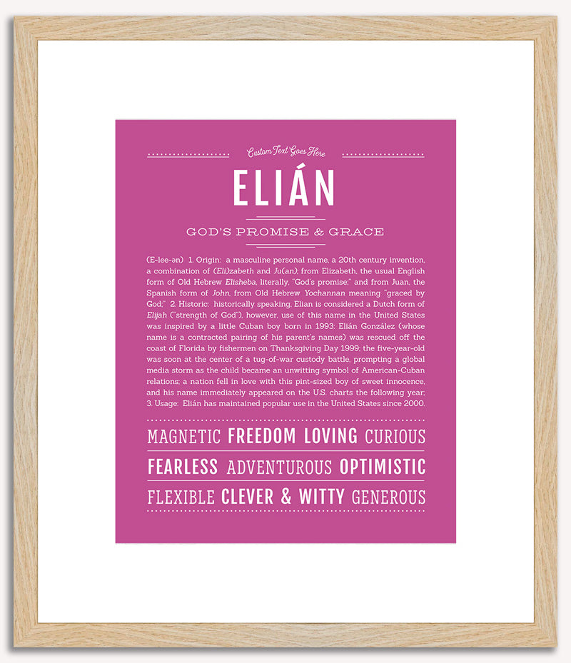 Elian | Name Art Print