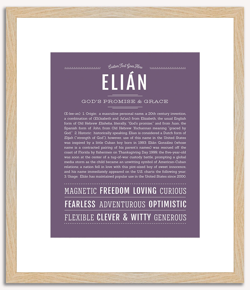 Elian | Name Art Print