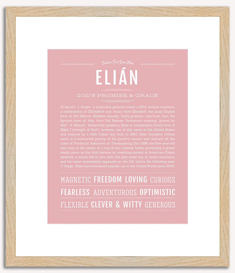 Elian | Name Art Print