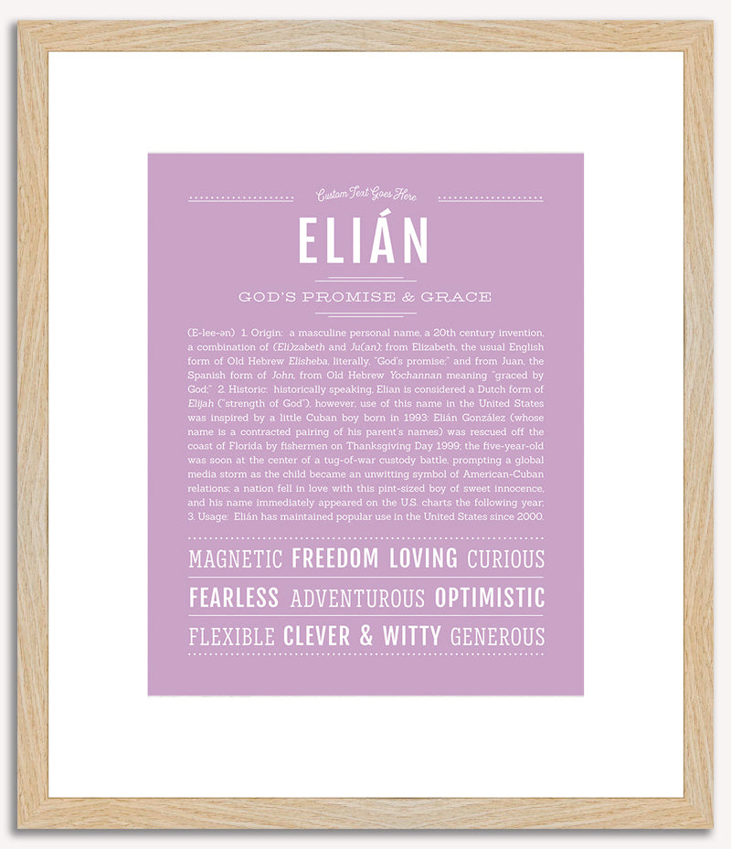 Elian | Name Art Print