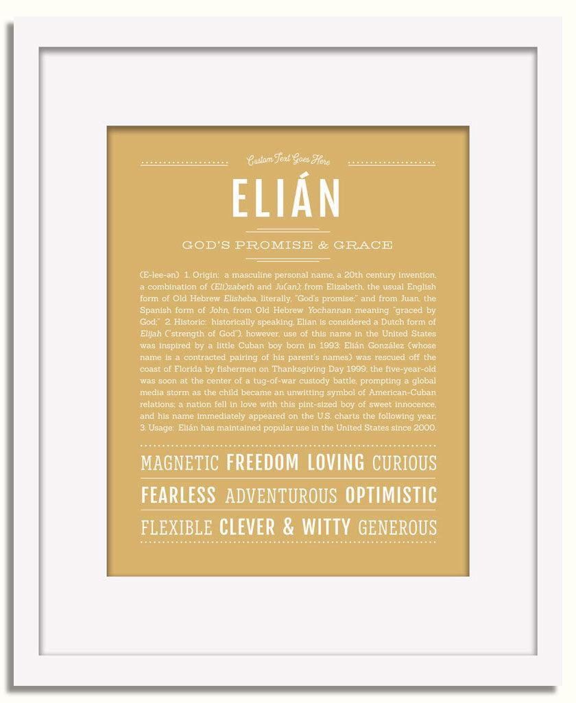 Frame Options | Matte Gold | White Frame, Matted