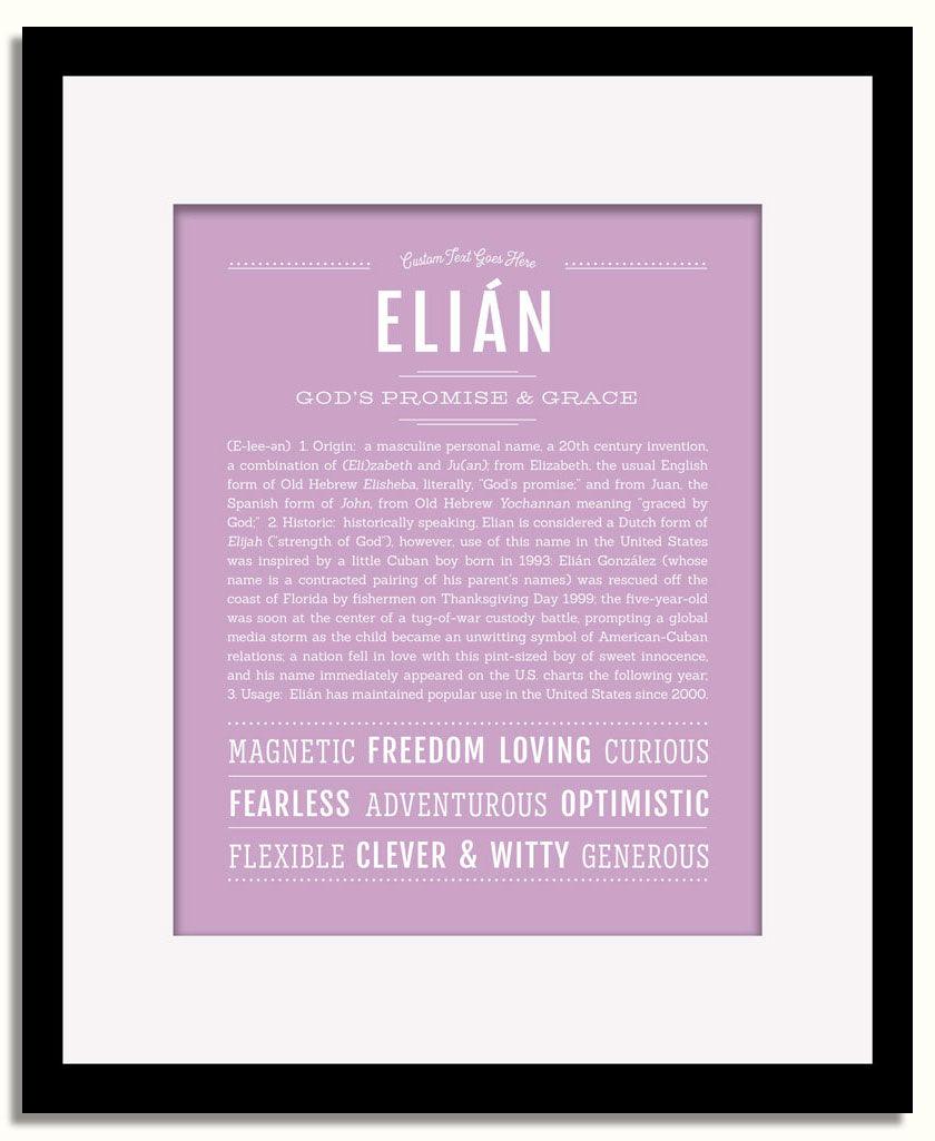 Frame Options | Lilac | Black Frame, Matted