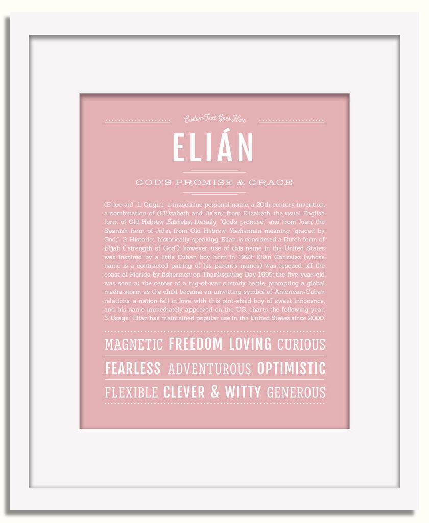 Frame Options | Dusty Rose | White Frame, Matted