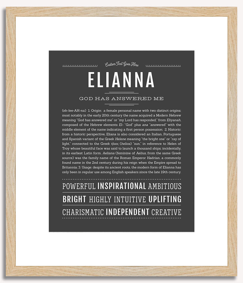 Elianna | Name Art Print