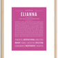 Elianna | Name Art Print