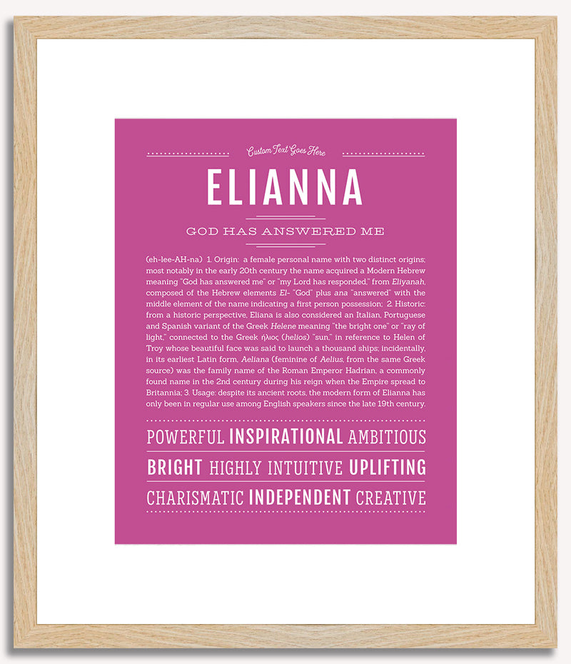 Elianna | Name Art Print