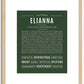 Elianna | Name Art Print